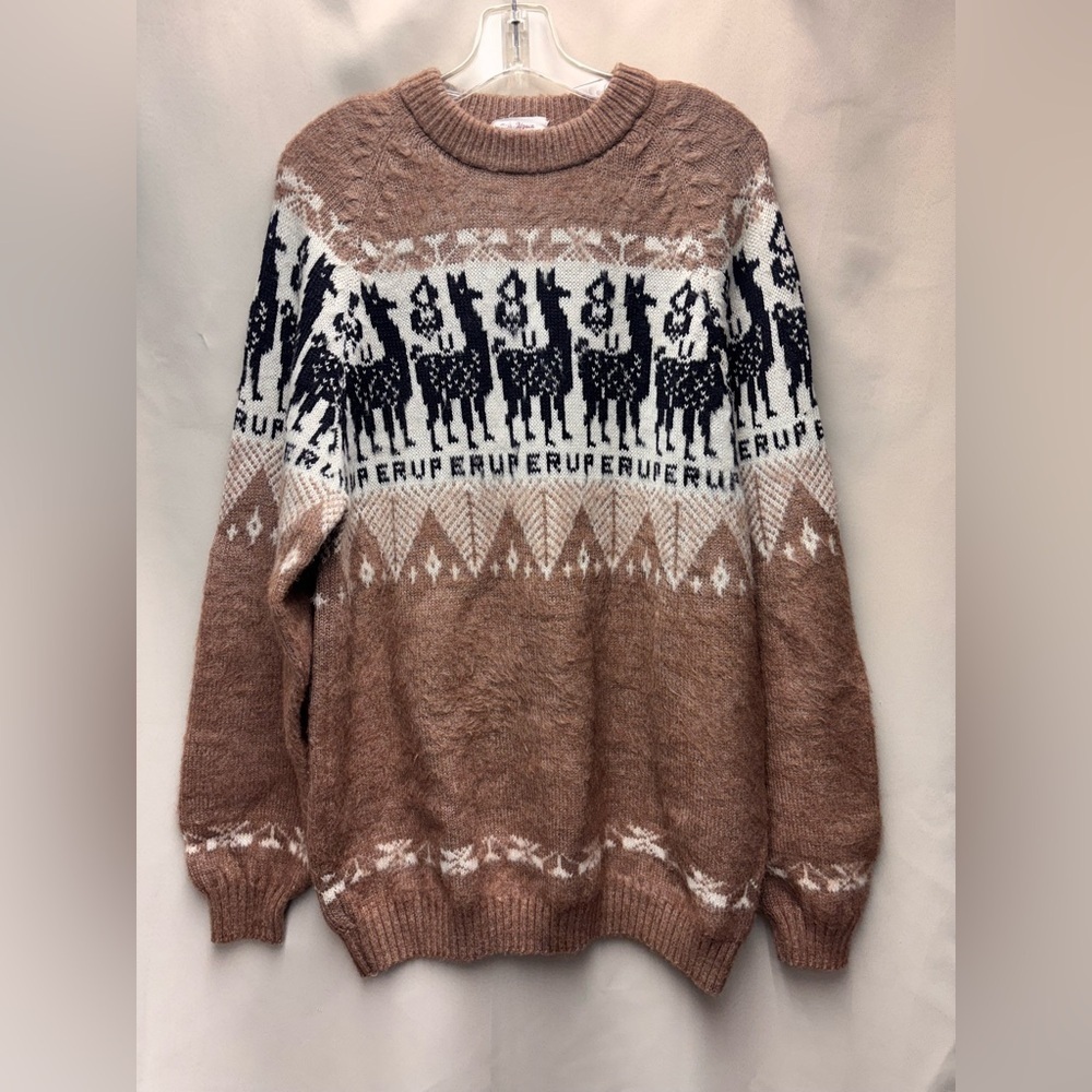 Vintage Alpaca Quitex Peruvian Oversized Sweater No Size/Fabric Tag